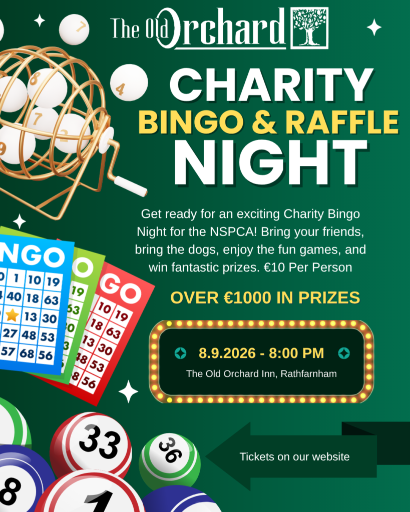 Old Orchard Inn NSPCA Charity Bingo